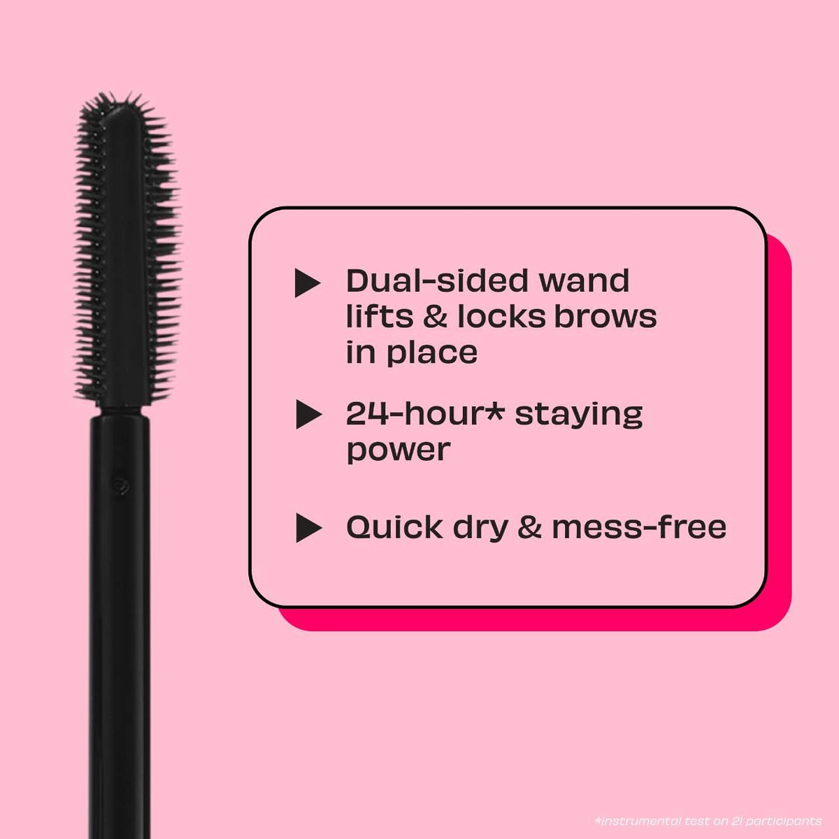 Mini 24-HR Brow Setter Clear Brow Gel with Lamination Effect