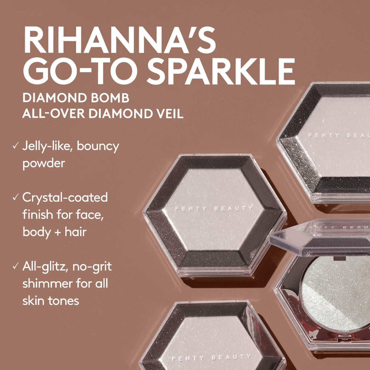 Diamond Bomb All-Over Diamond Veil