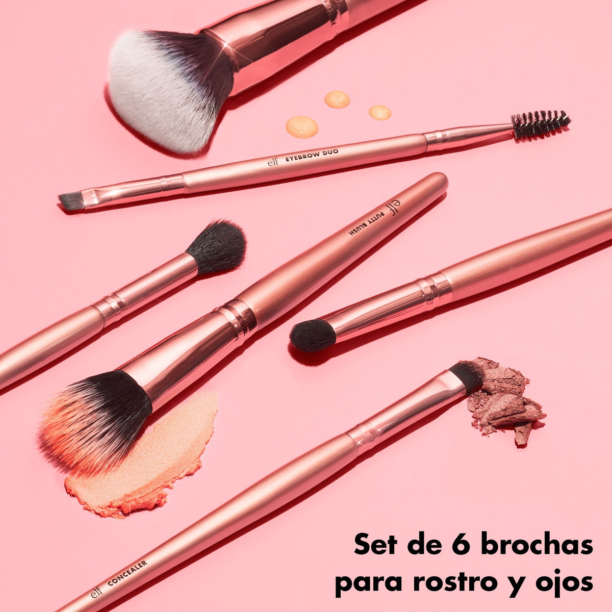 E.l.f. Flawless Face & Eye Brush Set - 6 Piece