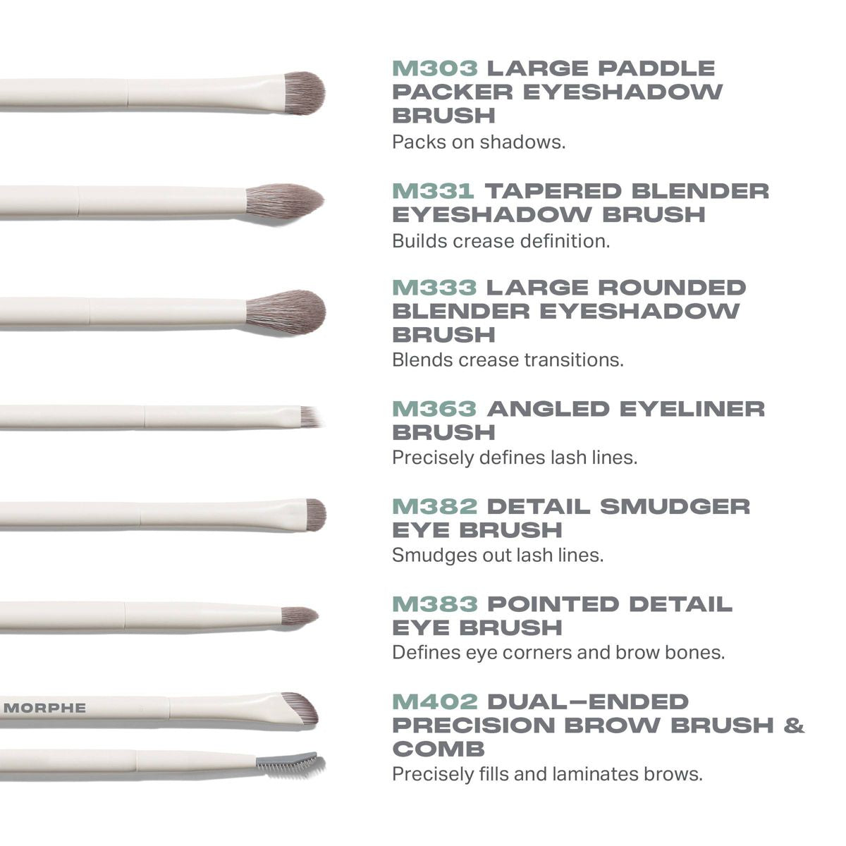 Morphe Eye Brush Set - Eye Want It All - 7pc