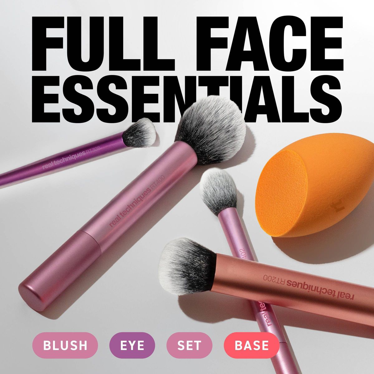 Real Techniques Everyday Essentials Makeup Brush Kit - 5pc