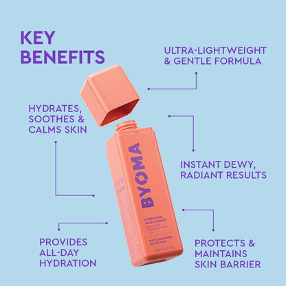 BYOMA Hydrating Milky Toner - 5.07 fl oz: Non-Toxic, For Face, Suitable for Dry and Combination Skin